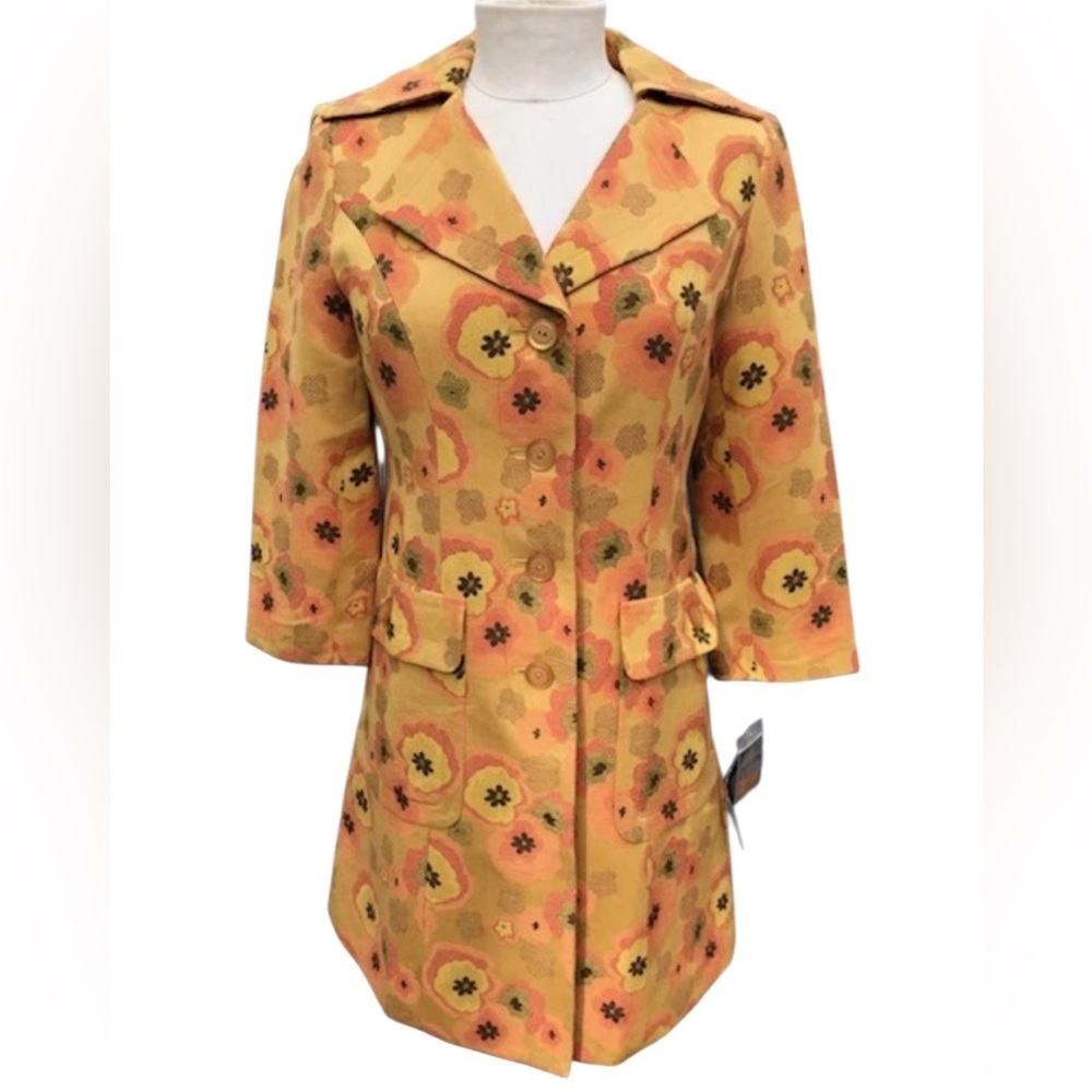 Ideology Floral Yellow Women's Jacket Size S